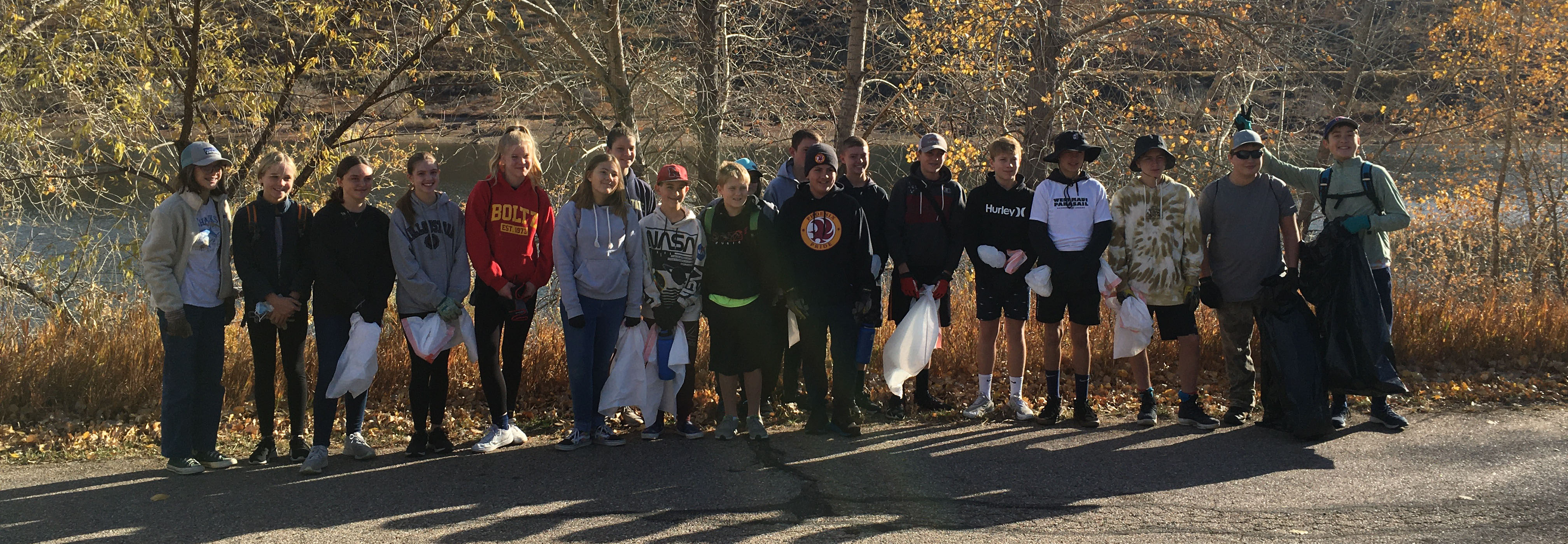 These students volunteered for the Horsetooth Cleanup!