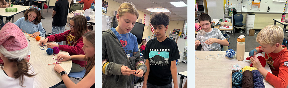 xStudents in Boltz's Crochet Club