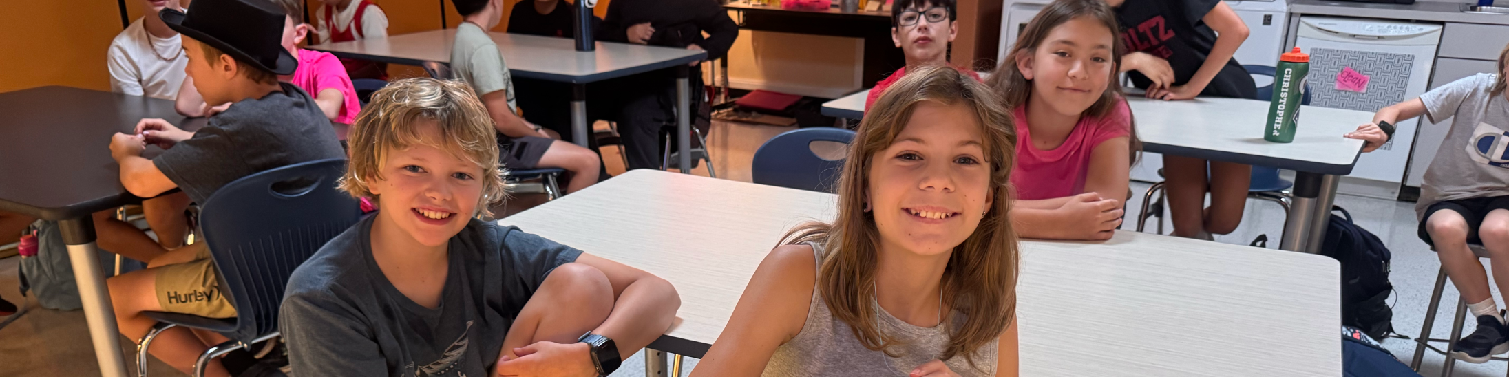 6th grade students in an ELO class with Ms. Soell