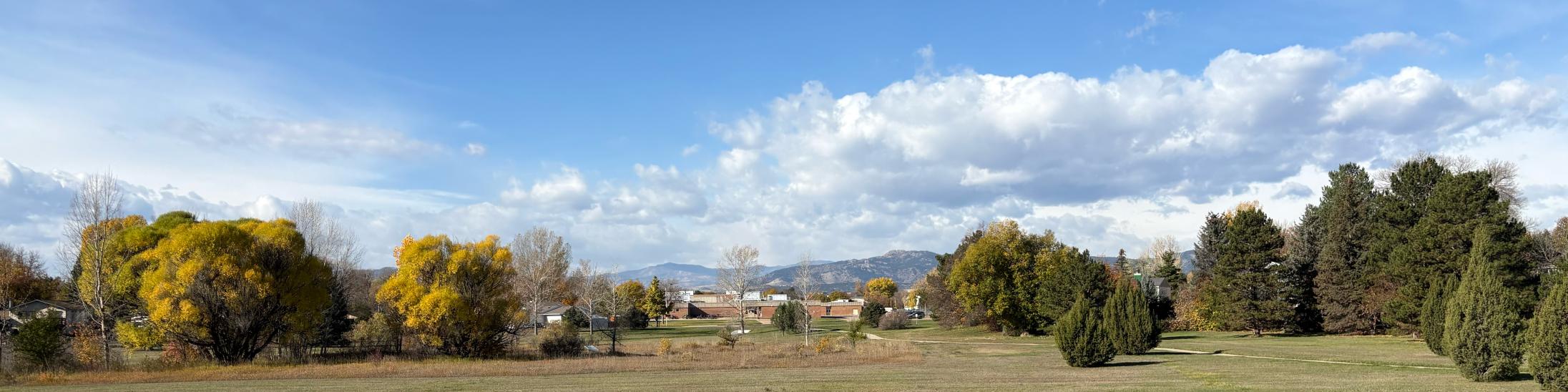 View of Horsetooth and Boltz Middle School