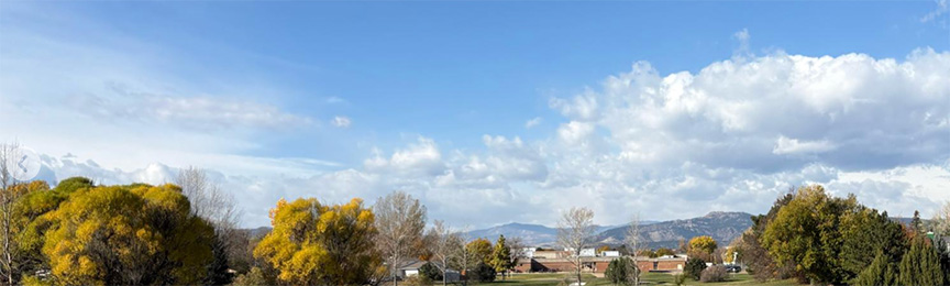 View of Boltz with fields and trees